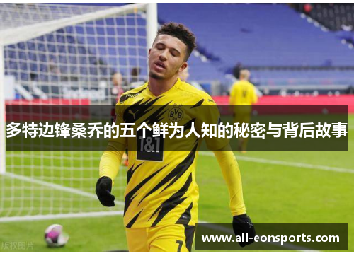 多特边锋桑乔的五个鲜为人知的秘密与背后故事