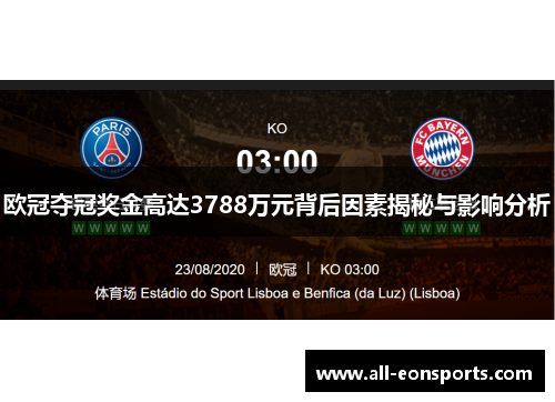 欧冠夺冠奖金高达3788万元背后因素揭秘与影响分析