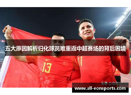 五大原因解析归化球员难重返中超赛场的背后困境 五大原因解析归化球员难重返中超赛场的背后困境
